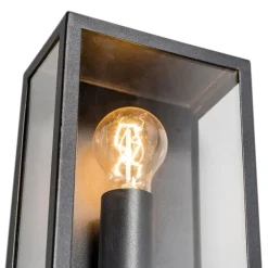 QAZQA wandlampen buiten rotterdam zwart e27