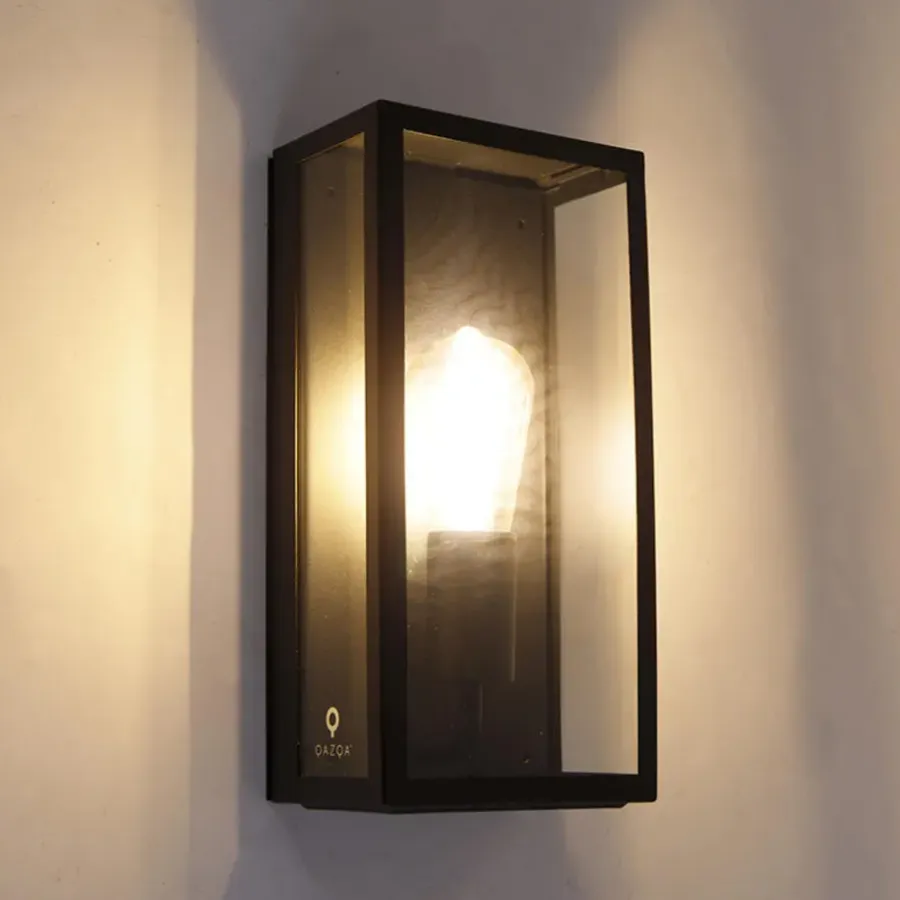 Buitenverlichting|Wandlampen-QAZQA wandlampen buiten rotterdam zwart e27