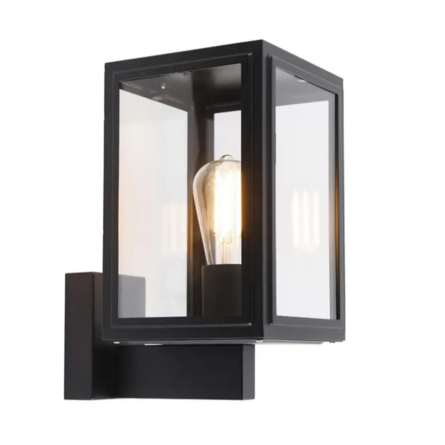 Wandlampen-QAZQA wandlampen buiten sutton zwart e27