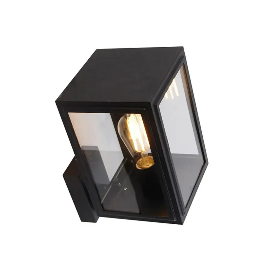 Wandlampen-QAZQA wandlampen buiten sutton zwart e27