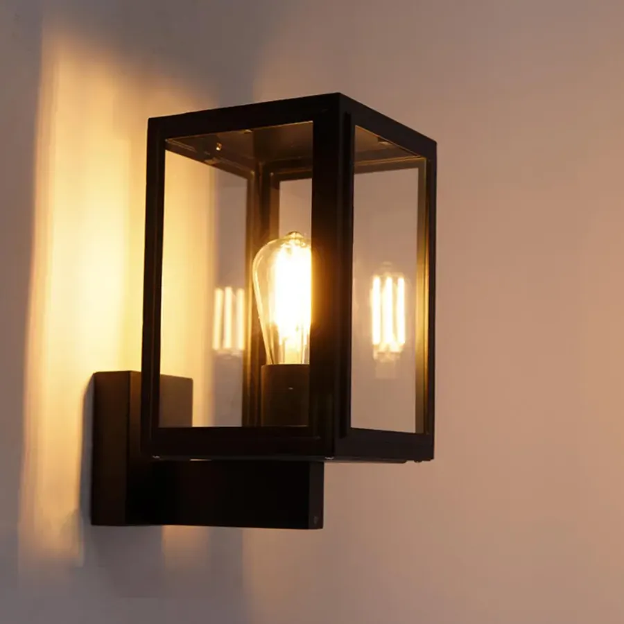 Wandlampen-QAZQA wandlampen buiten sutton zwart e27