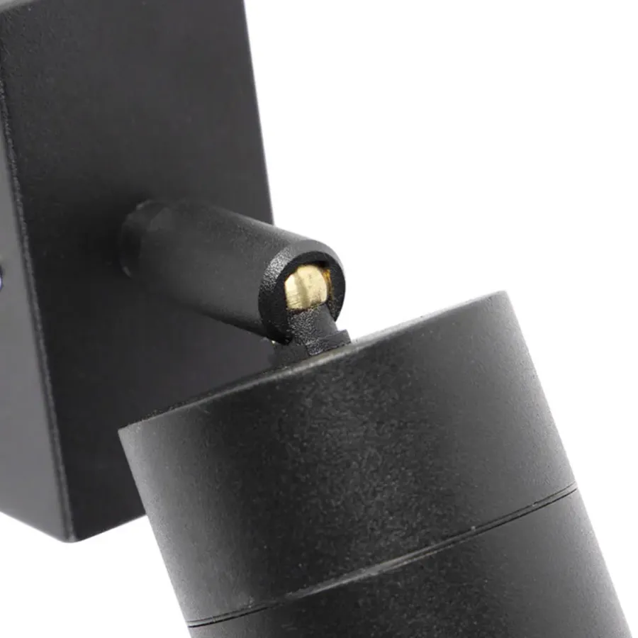 Wandlampen-QAZQA wandlampen buiten solo zwart gu10