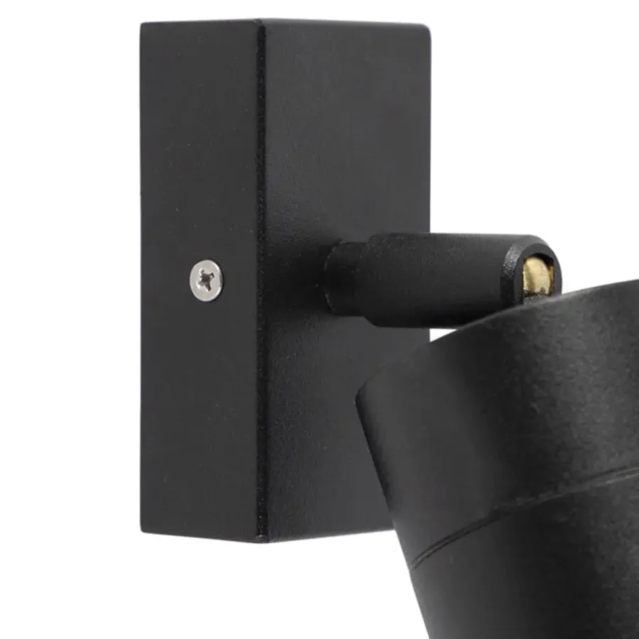 Wandlampen-QAZQA wandlampen buiten solo zwart gu10