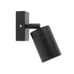 Wandlampen-QAZQA wandlampen buiten solo zwart gu10