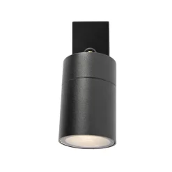 Wandlampen-QAZQA wandlampen buiten solo zwart gu10