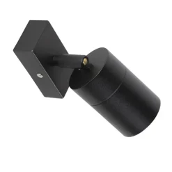 Wandlampen-QAZQA wandlampen buiten solo zwart gu10