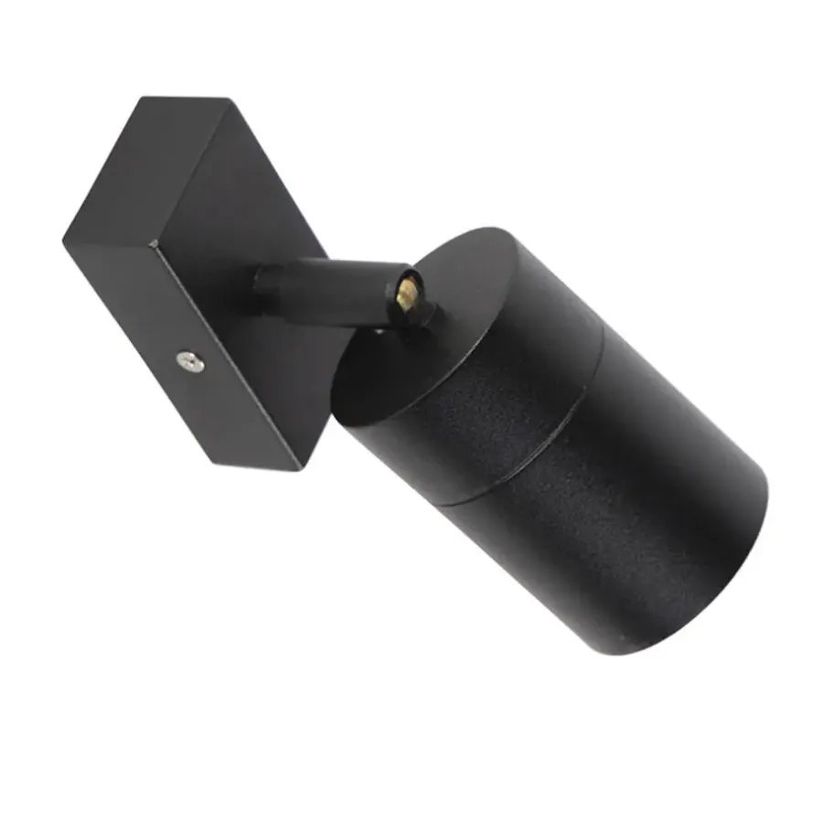Wandlampen-QAZQA wandlampen buiten solo zwart gu10