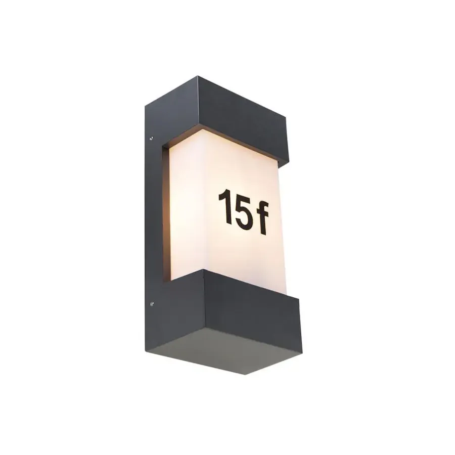 QAZQA wandlampen buiten tide grijs e27