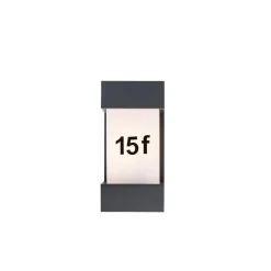 QAZQA wandlampen buiten tide grijs e27