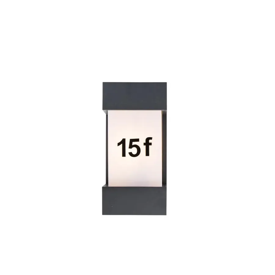 QAZQA wandlampen buiten tide grijs e27