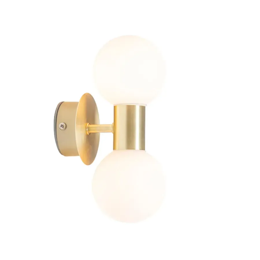 QAZQA wandlampen cederic goudkleurig g9