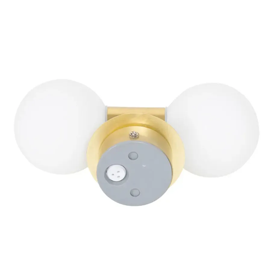 QAZQA wandlampen cederic goudkleurig g9
