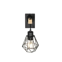 Wandlampen-QAZQA wandlampen chon zwart e27