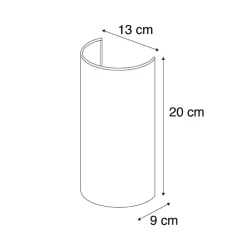 Wandlampen-QAZQA wandlampen drum wit e27