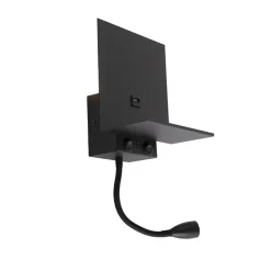 Wandlampen-QAZQA wandlampen flero zwart g9