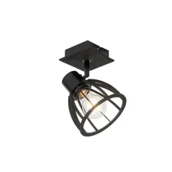 Wandlampen-QAZQA wandlampen fotu zwart e27