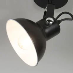 QAZQA wandlampen guida zwart e14