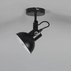 QAZQA wandlampen guida zwart e14