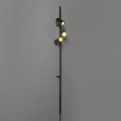 Wandlampen-QAZQA wandlampen jeana luxe zwart gu10