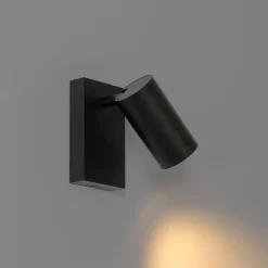 Wandlampen-QAZQA wandlampen jeana luxe zwart gu10