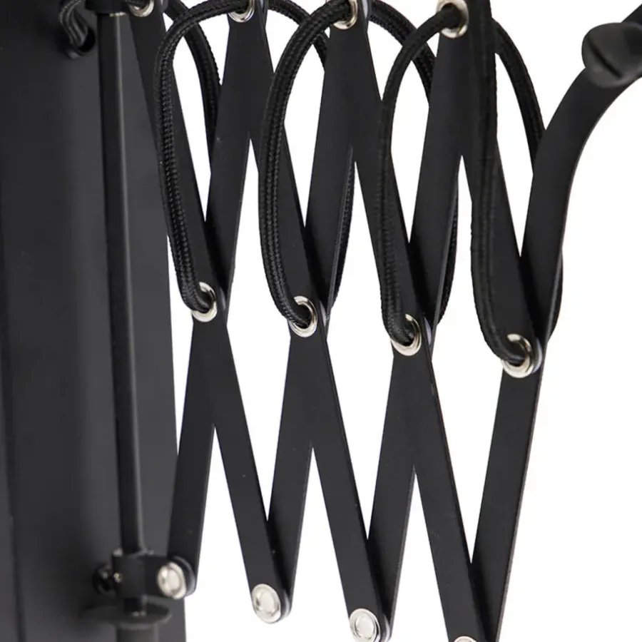 QAZQA wandlampen merle zwart e27