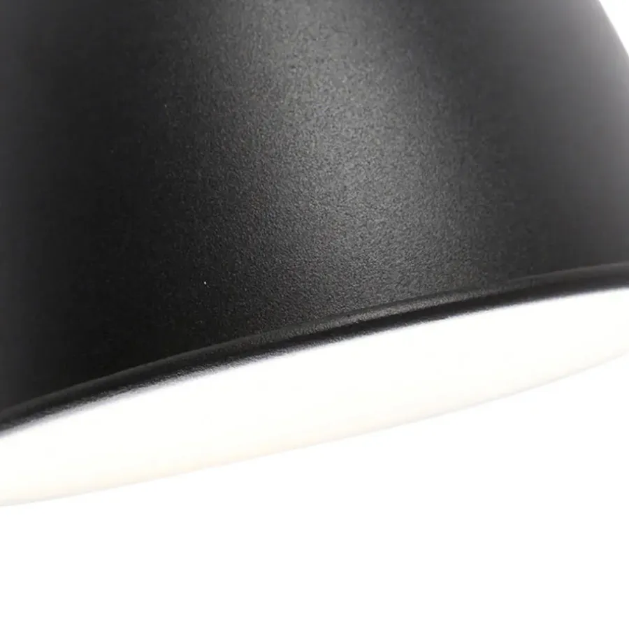 QAZQA wandlampen merle zwart e27