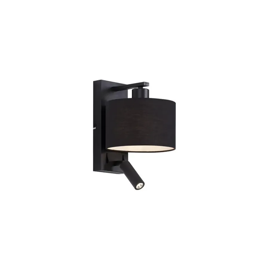 Wandlampen-QAZQA wandlampen puglia zwart e27