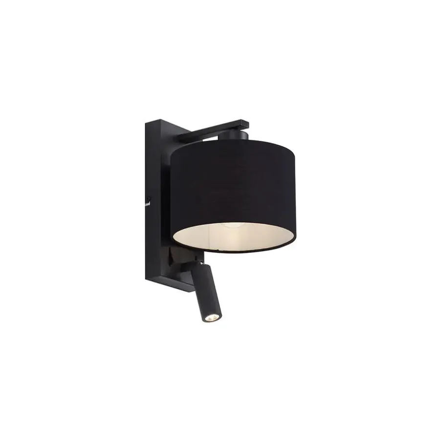 Wandlampen-QAZQA wandlampen puglia zwart e27