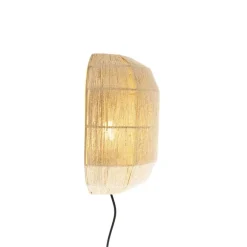 Wandlampen-QAZQA wandlampen riki beige e27