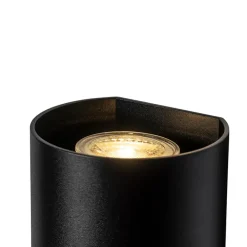 Wandlampen-QAZQA wandlampen sabbir zwart gu10
