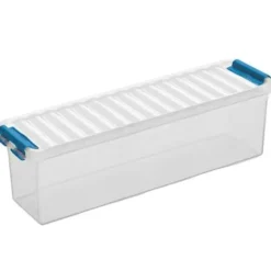 Sunware Q-line opbergbox 1,3L transparant blauw