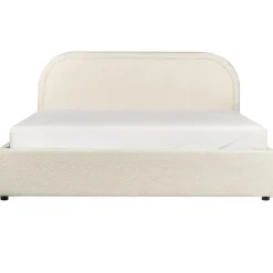 Beliani QUILLIEN - Bed met opbergruimte - Beige - 140 x 200 cm - Polyester