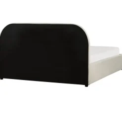 Beliani QUILLIEN - Bed met opbergruimte - Beige - 140 x 200 cm - Polyester