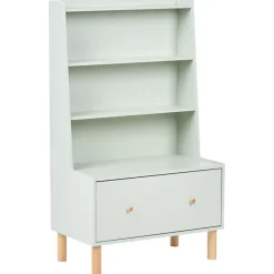 Boekenkasten|Boekenkasten-Leen Bakker QUILPIE - Boekenkast 3-laags - Lichtgroen - MDF