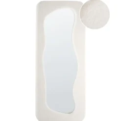 Leen Bakker QUIMPER - Wandspiegel - Off-white - Glas/MDF