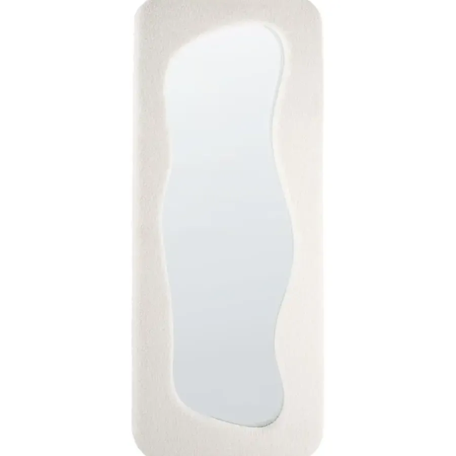 Leen Bakker QUIMPER - Wandspiegel - Off-white - Glas/MDF