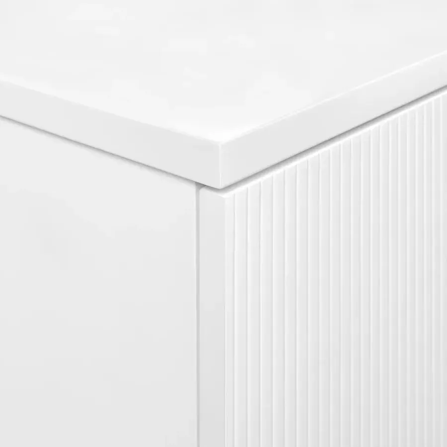 Wastafelkasten-Leen Bakker QUINTELA - Badkamermeubel - Wit - 60 x 52 cm - MDF
