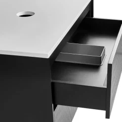 Leen Bakker QUINTELA - Badkamermeubel - Zwart - 60 x 52 cm - MDF