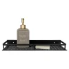 Wandplanken-QUVIO Badkamer plankje Aluminium - Zwart - 40 cm