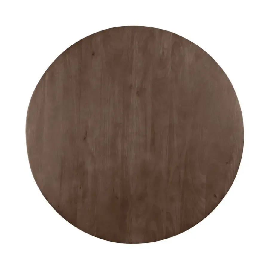 QUVIO Eettafel Sofia – Rond – Ø120 – Kruispoot – Bruin