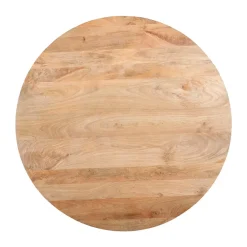 QUVIO Eettafel Sofia – Rond – Ø120 – Kruispoot – Naturel