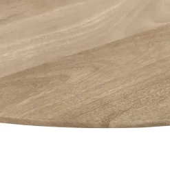 QUVIO Eettafel Sofia - Rond - Ø130 - Kruispoot - Naturel