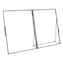 Fotolijsten-QUVIO Fotolijst - Metaal - Glas - Antraciet - 15.5 x 20 cm