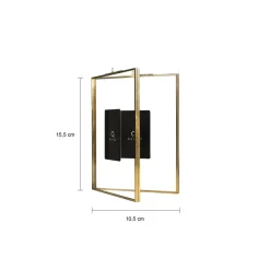 Fotolijsten-QUVIO Fotolijst staand rechthoek 15x20,5 cm + 13x18 cm + 10,5x15,5 cm - Goud