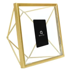 Fotolijsten-QUVIO Fotolijstje hexagon - 15 x 15 cm - staal - Goud