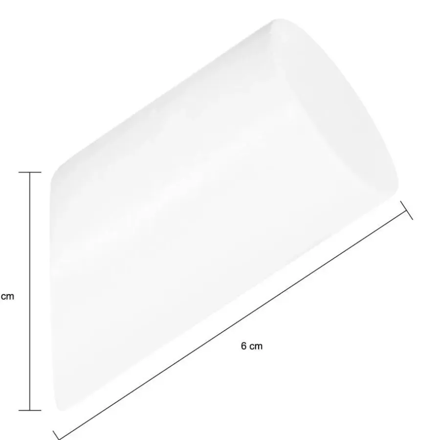 QUVIO Houten wand haakje - Wit - S - Set van 6