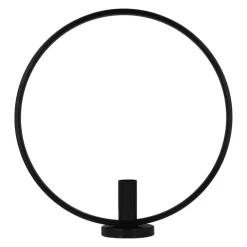 QUVIO Kandelaar - Rond - 29 cm - Metaal - Zwart