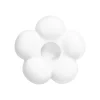 QUVIO Kandelaar bloemvorm - Klein - Keramiek - ø8,7 cm - Wit