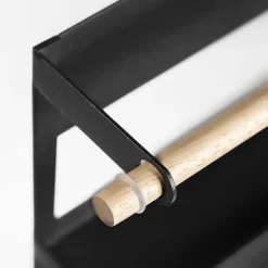 Wandrekken-QUVIO Keukenrekje metaal met magneet - Zwart