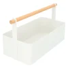 Opbergboxen-QUVIO Opbergbak met handvat - Metaal - Wit